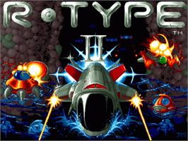 Title screen of R-type 2 on the Commodore Amiga.