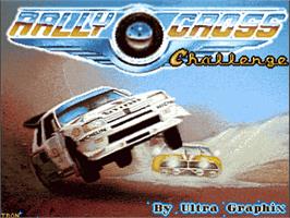 Title screen of Rally Cross Challenge on the Commodore Amiga.