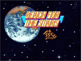 Title screen of Reach For The Stars - The Conquest Of The Galaxy on the Commodore Amiga.