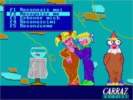 Title screen of Recognize Me on the Commodore Amiga.