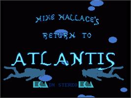 Title screen of Return to Atlantis on the Commodore Amiga.