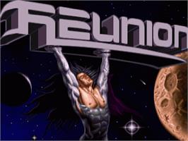 Title screen of Reunion on the Commodore Amiga.