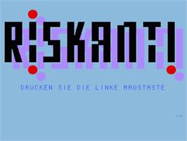 Title screen of Riskant! on the Commodore Amiga.