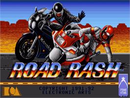 Title screen of Road Rash on the Commodore Amiga.