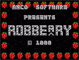 Title screen of Robbeary on the Commodore Amiga.