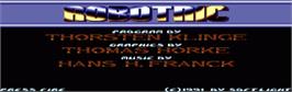 Title screen of Robotnic on the Commodore Amiga.