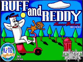 Title screen of Ruff And Reddy In The Space Adventure on the Commodore Amiga.