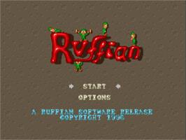 Title screen of Ruffian on the Commodore Amiga.