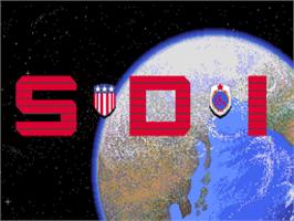 Title screen of S.D.I. on the Commodore Amiga.
