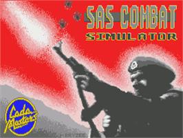 Title screen of SAS Combat Simulator on the Commodore Amiga.