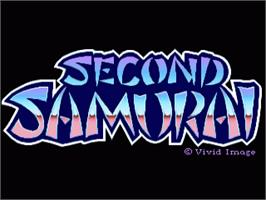 Title screen of Second Samurai on the Commodore Amiga.