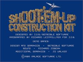 Title screen of Shoot'em-up Construction Kit on the Commodore Amiga.