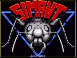 Title screen of SimAnt on the Commodore Amiga.