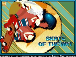 Title screen of Skate Of The Art on the Commodore Amiga.