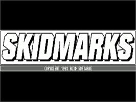 Title screen of Skidmarks on the Commodore Amiga.