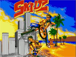 Title screen of Skidz on the Commodore Amiga.