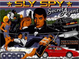 Title screen of Sly Spy - Secret Agent on the Commodore Amiga.