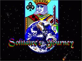 Title screen of Solitaire's Journey on the Commodore Amiga.