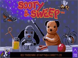 Title screen of Sooty And Sweep on the Commodore Amiga.