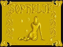 Title screen of Sophelie on the Commodore Amiga.