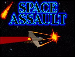 Title screen of Space Assault on the Commodore Amiga.