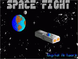 Title screen of Space Fight on the Commodore Amiga.