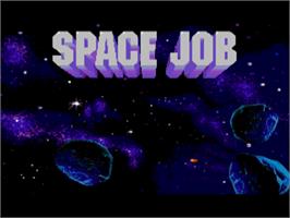 Title screen of Space Job on the Commodore Amiga.