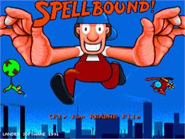 Title screen of Spellbound on the Commodore Amiga.