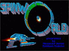 Title screen of Spinworld on the Commodore Amiga.
