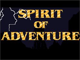 Title screen of Spirit of Adventure on the Commodore Amiga.