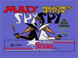 Title screen of Spy Vs Spy on the Commodore Amiga.
