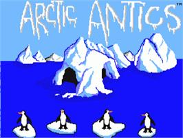 Title screen of Spy vs. Spy III: Arctic Antics on the Commodore Amiga.