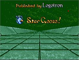 Title screen of Star Goose on the Commodore Amiga.