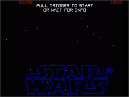 Title screen of Star Wars: Return of the Jedi on the Commodore Amiga.