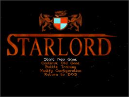 Title screen of Starlord on the Commodore Amiga.