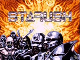 Title screen of Starush on the Commodore Amiga.