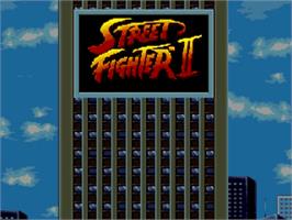 Title screen of Street Fighter 2 on the Commodore Amiga.