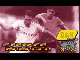 Title screen of Striker Manager on the Commodore Amiga.