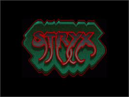 Title screen of Stryx on the Commodore Amiga.