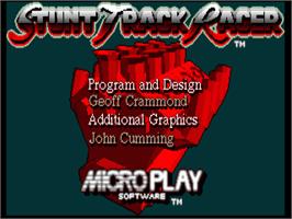 Title screen of Stunt Car Racer on the Commodore Amiga.