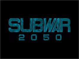 Title screen of Subwar 2050 on the Commodore Amiga.