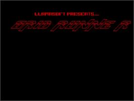 Title screen of Super Grid Runner on the Commodore Amiga.