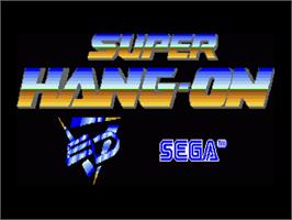 Title screen of Super Hang-on on the Commodore Amiga.