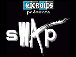 Title screen of Swap on the Commodore Amiga.