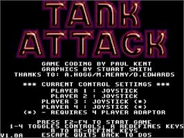 Title screen of Tank Attack on the Commodore Amiga.