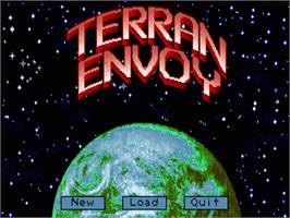 Title screen of Terran Envoy on the Commodore Amiga.