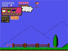 Title screen of Terry's Big Adventure on the Commodore Amiga.