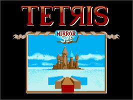 Title screen of Tetris (Mirrorsoft) on the Commodore Amiga.