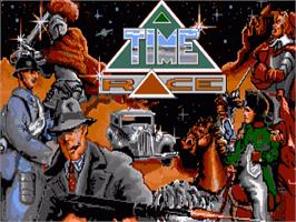 Title screen of Time Race on the Commodore Amiga.