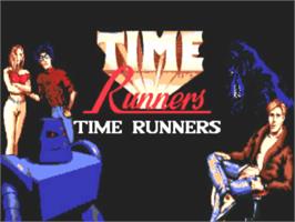 Title screen of Time Runners 23 - The Time Monarch on the Commodore Amiga.